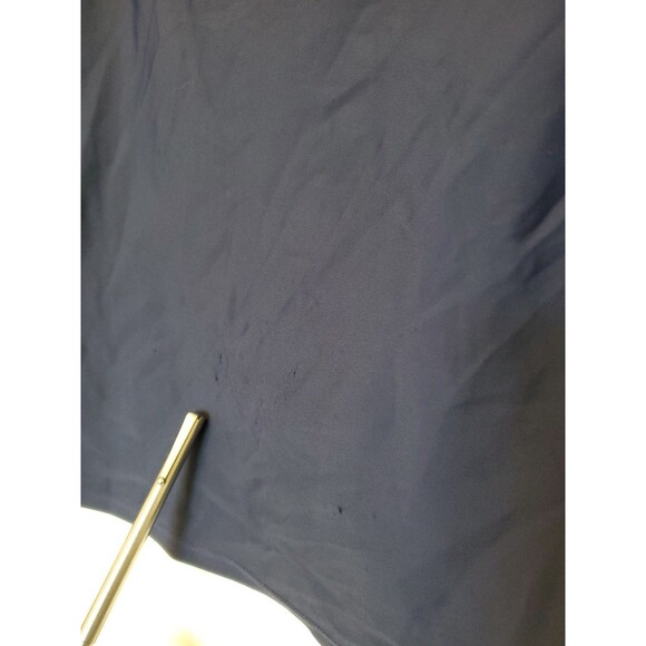 Movetes Sleeveless Top Mock Neck Zip On The Neck Size XS Navy Blue - Picture 9 of 12